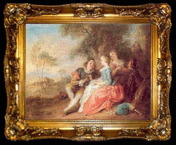 framed  Pater, Jean-Baptiste Flute Recital, ta009-2